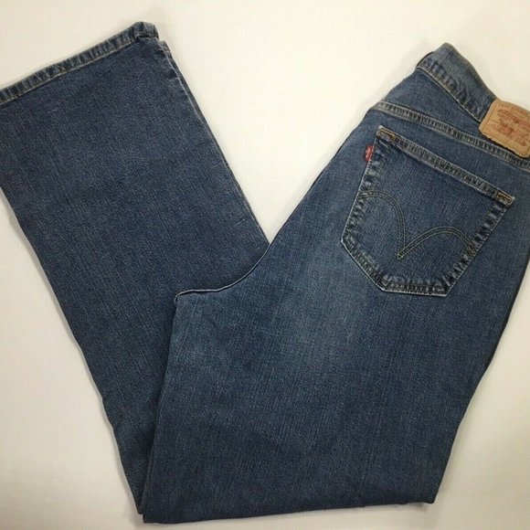 Levis 550 Relaxed Jeans Women's Size 18 M Boot Cut Blue Stretch Denim High Waist - Picture 6 of 7